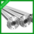 Screw and barrel for extrusion blow molding machine